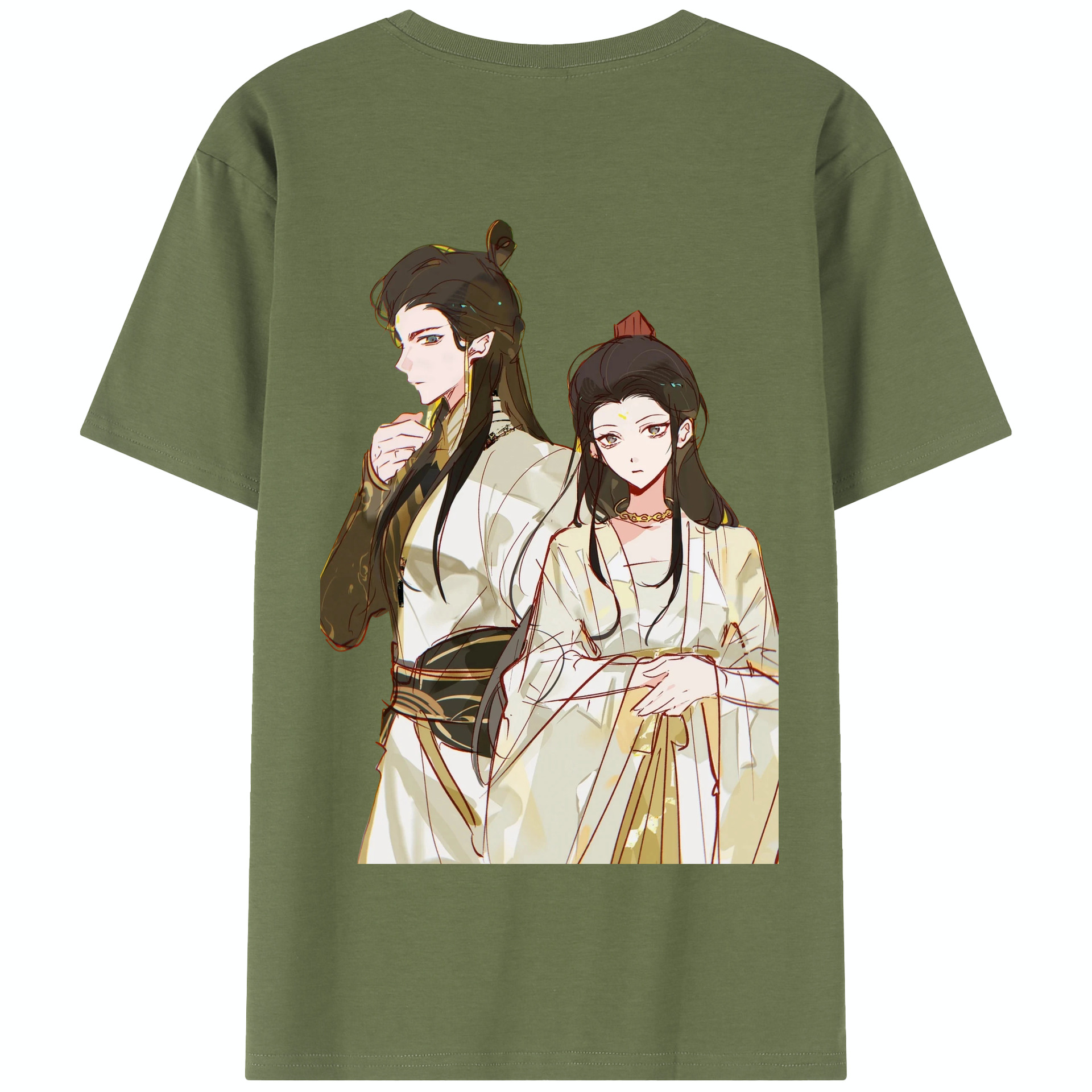 （画像用） Ne Zha 2 ナタ 魔童の大暴れ 綿100％半袖Tシャツ（背面プリント）